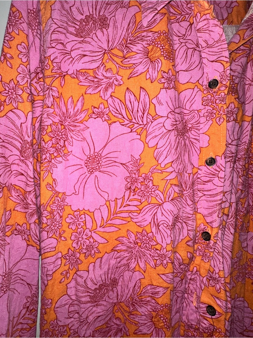 Universal Thread Floral Button Down - Picture 2 of 3